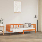 Bettrahmen Wachsbraun 80 x 200 cm Massives Kiefernholz