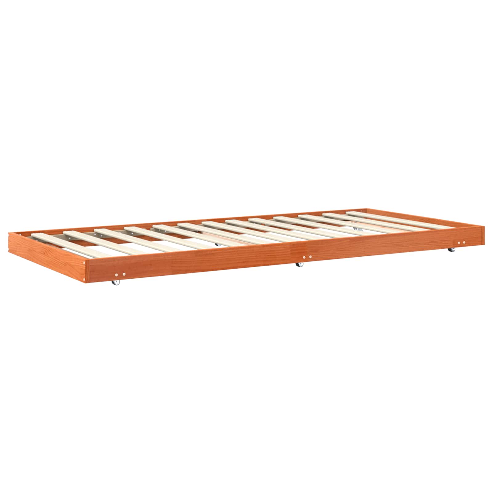 Bettrahmen Wachsbraun 70 x 190 cm Massives Kiefernholz