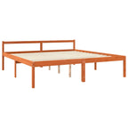 Bettrahmen Wachsbraun 200 x 200 cm Massives Kiefernholz