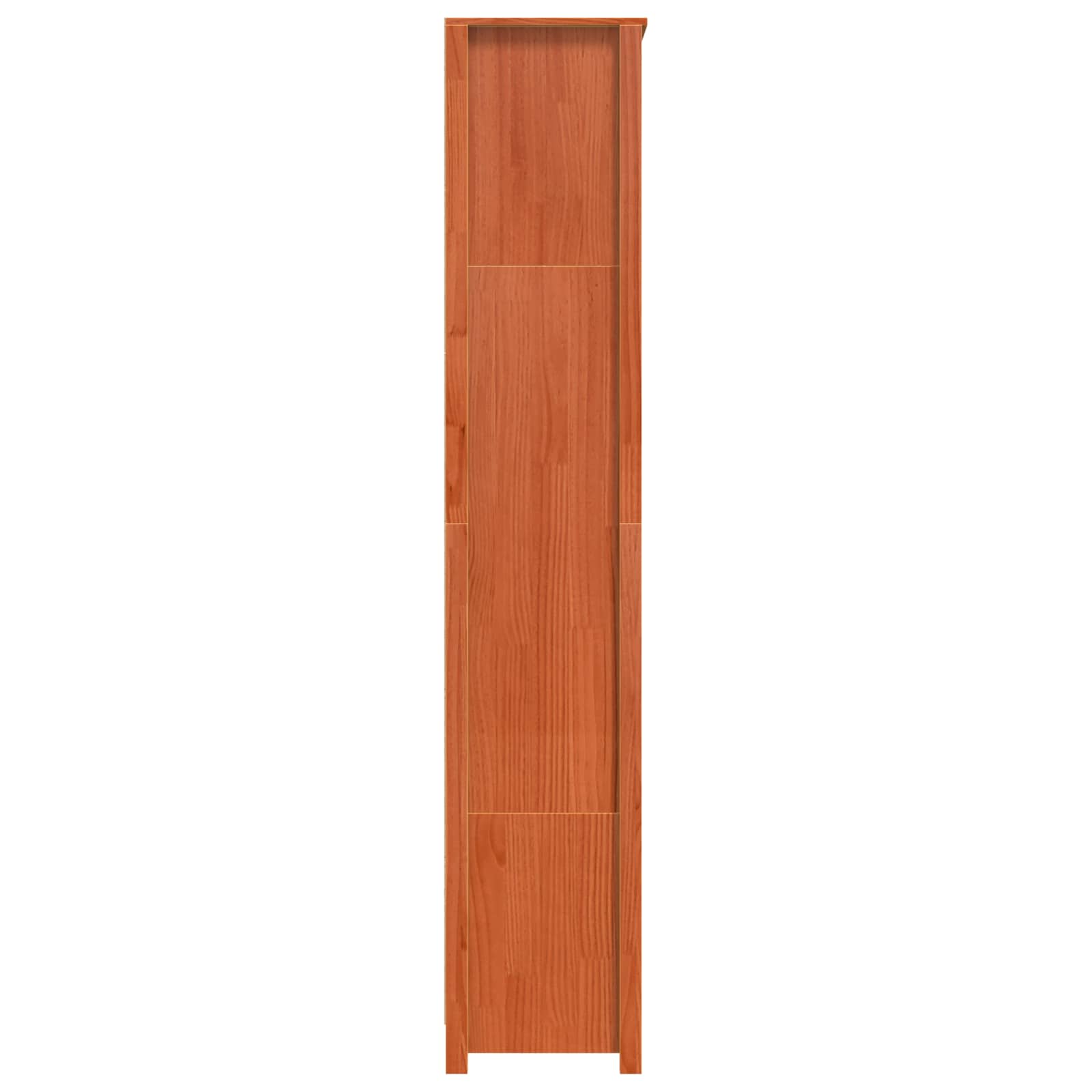 Bücherregal Wachsbraun 80 x 35 x 183 cm Massives Kiefernholz