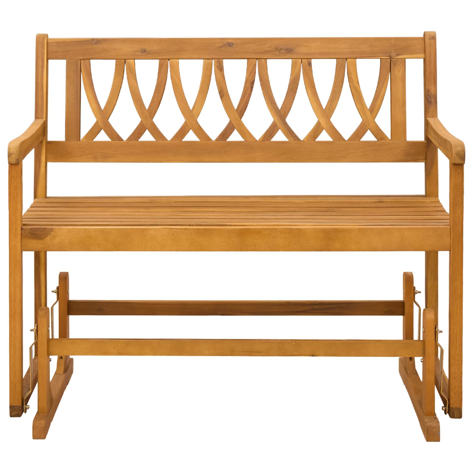 Garten Schaukeltbank Natur 110 x 59 x 97 cm Massivholz Akazie