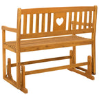 Garten Schaukeltbank Natur 110 x 59 x 97 cm Massivholz Akazie