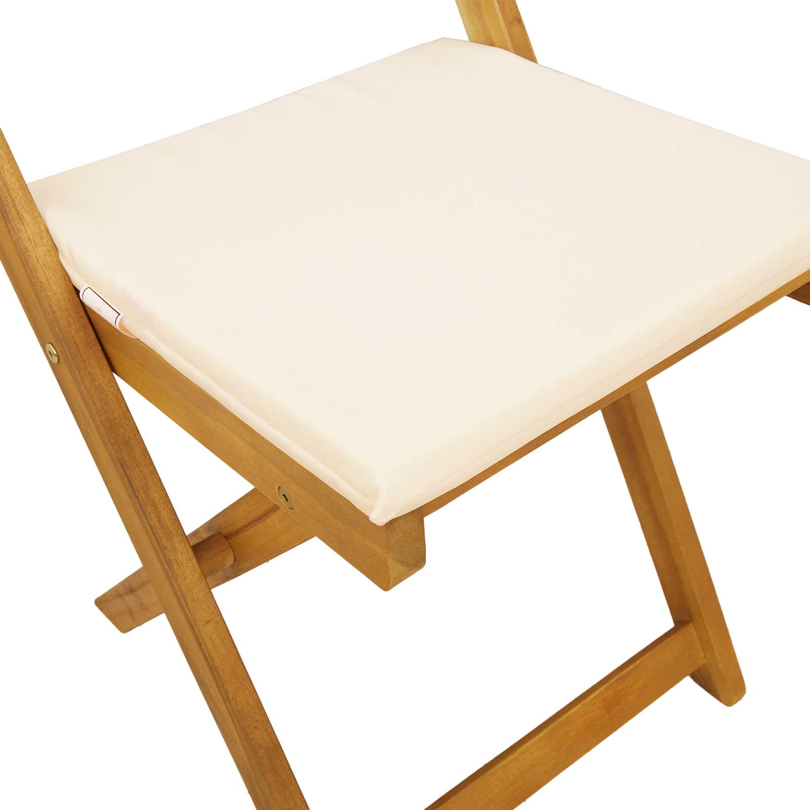Außen Bistro-Stühle 2 pcs Cremeweiß 40 x 53 x 80 cm