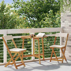 Außen Bistro-Stühle 2 pcs Cremeweiß 40 x 53 x 80 cm