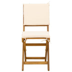 Außen Bistro-Stühle mit Kissen 2 pcs Cremeweiß 38 x 46 x 85 cm