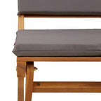 Außen Bistro-Stühle mit Kissen 2 pcs Dunkelgrau 38 x 46 x 85 cm