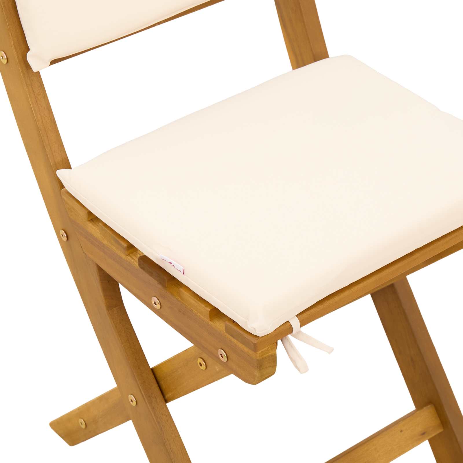 Außen Bistro-Stühle mit Kissen 4 pcs Cremeweiß 38 x 46 x 85 cm