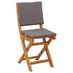 Außen Bistro-Stühle mit Kissen 4 pcs Dunkelgrau 38 x 46 x 85 cm
