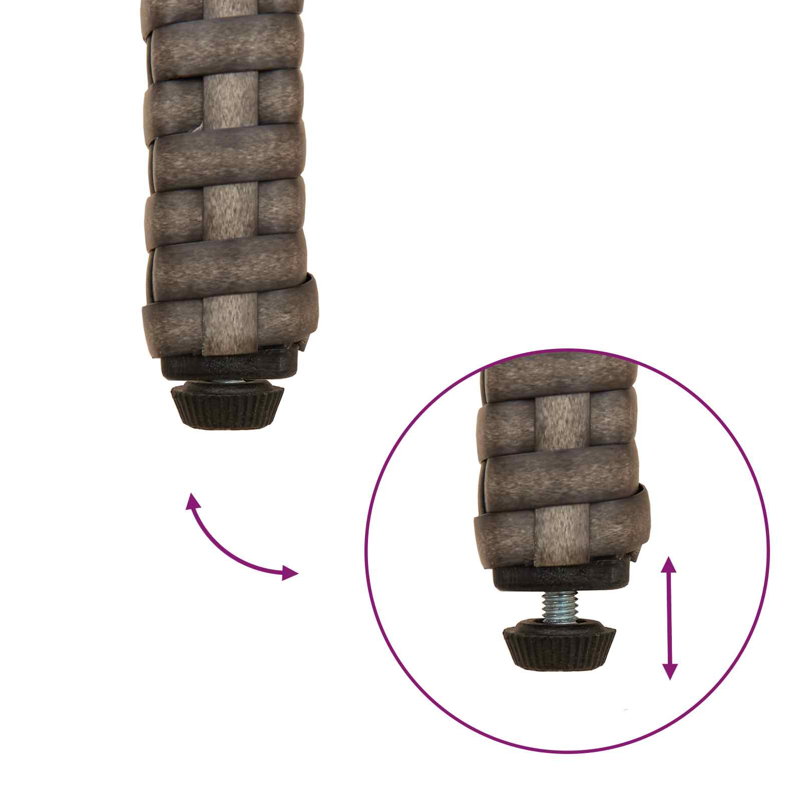 Gartenstühle 2 pcs Grau und Dunkelgrau Poly-Rattan und Akazie