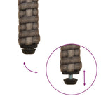Gartenstühle 4 pcs Grau und Dunkelgrau Poly-Rattan und Akazie