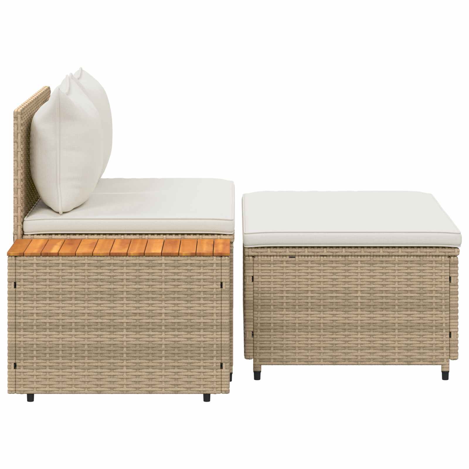 Outdoor-Sofagarnitur 4-Sitzanzahl 4 pcs 55 x 30 x 39 cm