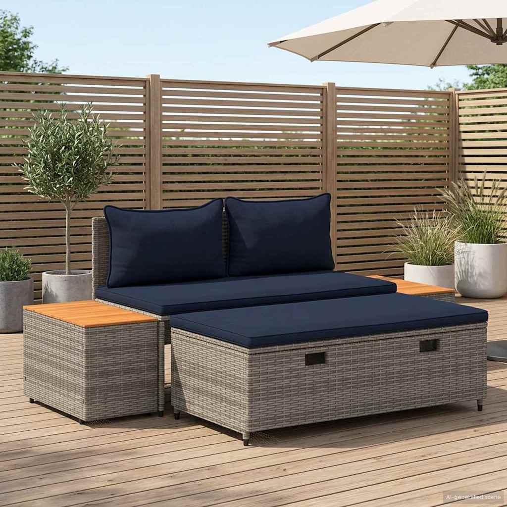 Outdoor-Sofagarnitur 4-Sitzanzahl 4 pcs 55 x 30 x 39 cm