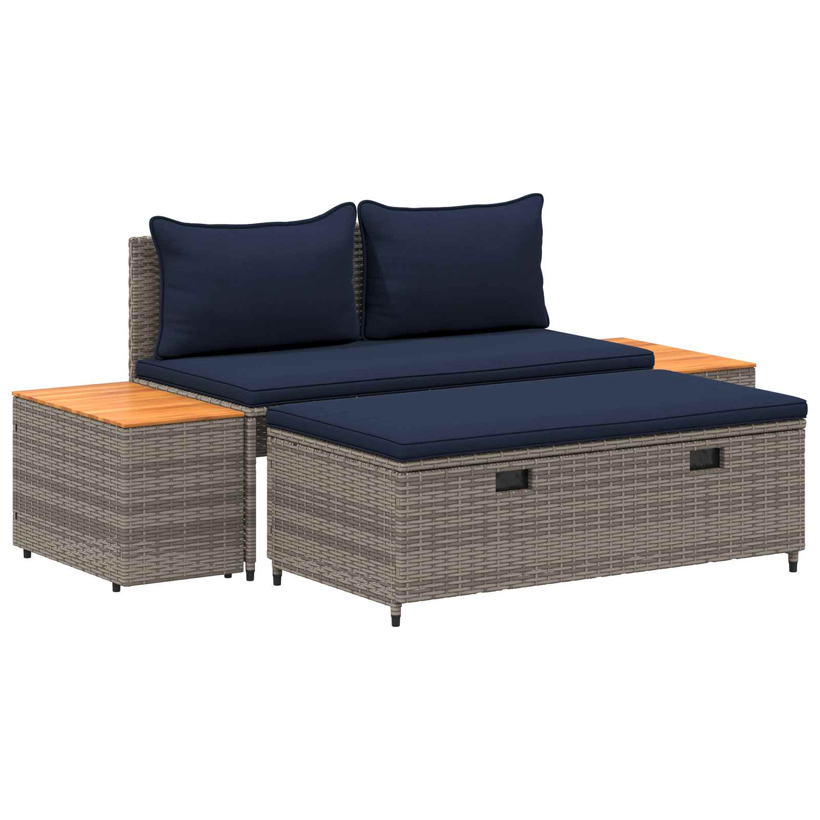 Outdoor-Sofagarnitur 4-Sitzanzahl 4 pcs 55 x 30 x 39 cm