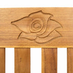 Rosenbank Natur 114 x 46 x 82,5 cm Massivholz Akazie