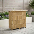 Outdoor Bartisch Natur 115 x 55 x 105 cm Bambus