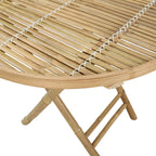 Gartentisch Natur 80 x 70 cm Bambus
