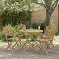 Gartentisch Natur 80 x 70 cm Bambus