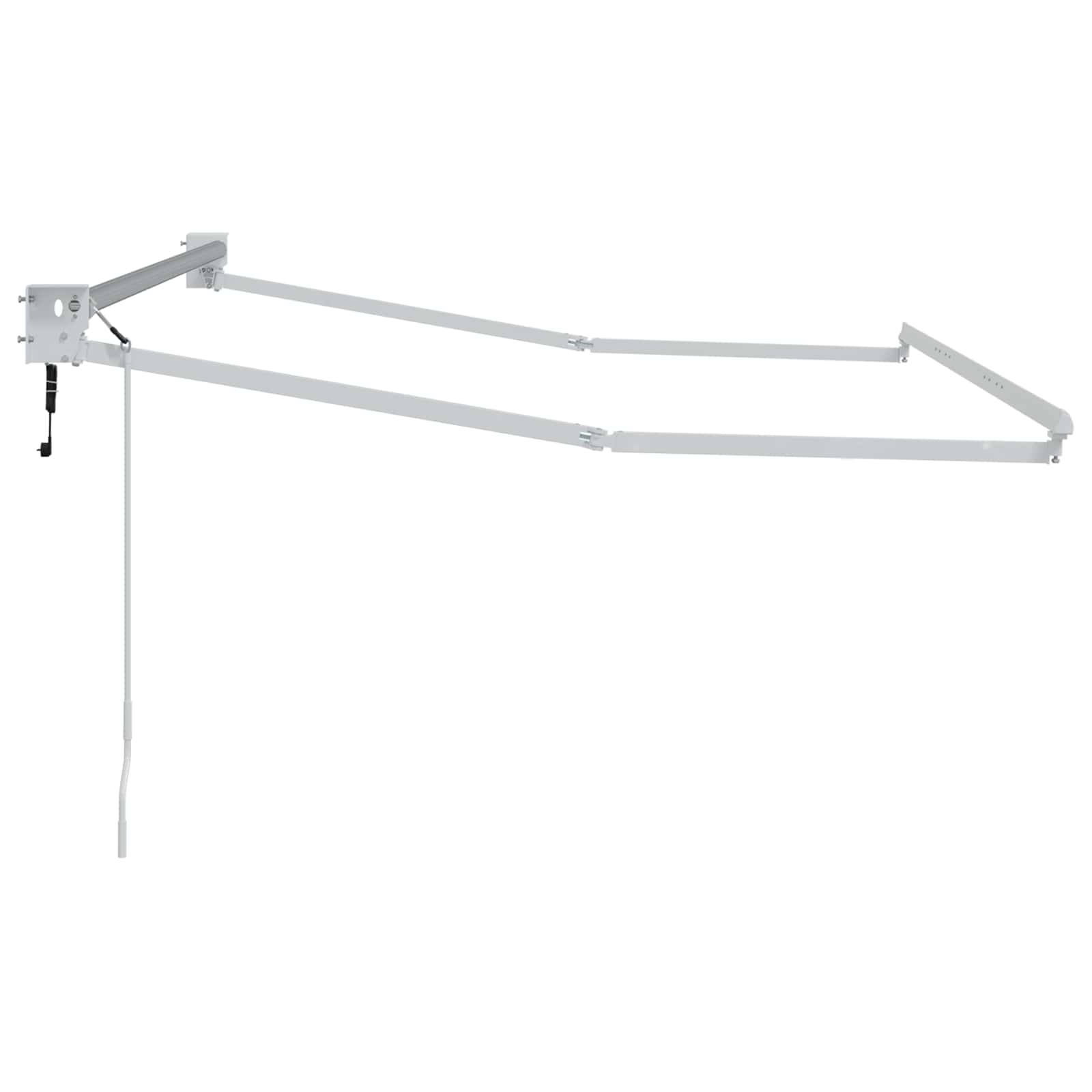 Elektrisches Markisenrahmen Weiß 3 x 2 m Aluminium