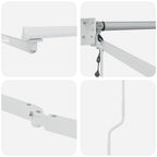 Elektrisches Markisenrahmen Weiß 3,5 x 2 m Aluminium