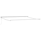 Elektrisches Markisenrahmen Weiß 4 x 2 m Aluminium