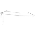 Elektrisches Markisenrahmen Weiß 4 x 2 m Aluminium