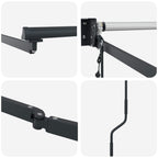 Elektrisches Markisenrahmen Anthrazit 2,5 x 2 m Aluminium