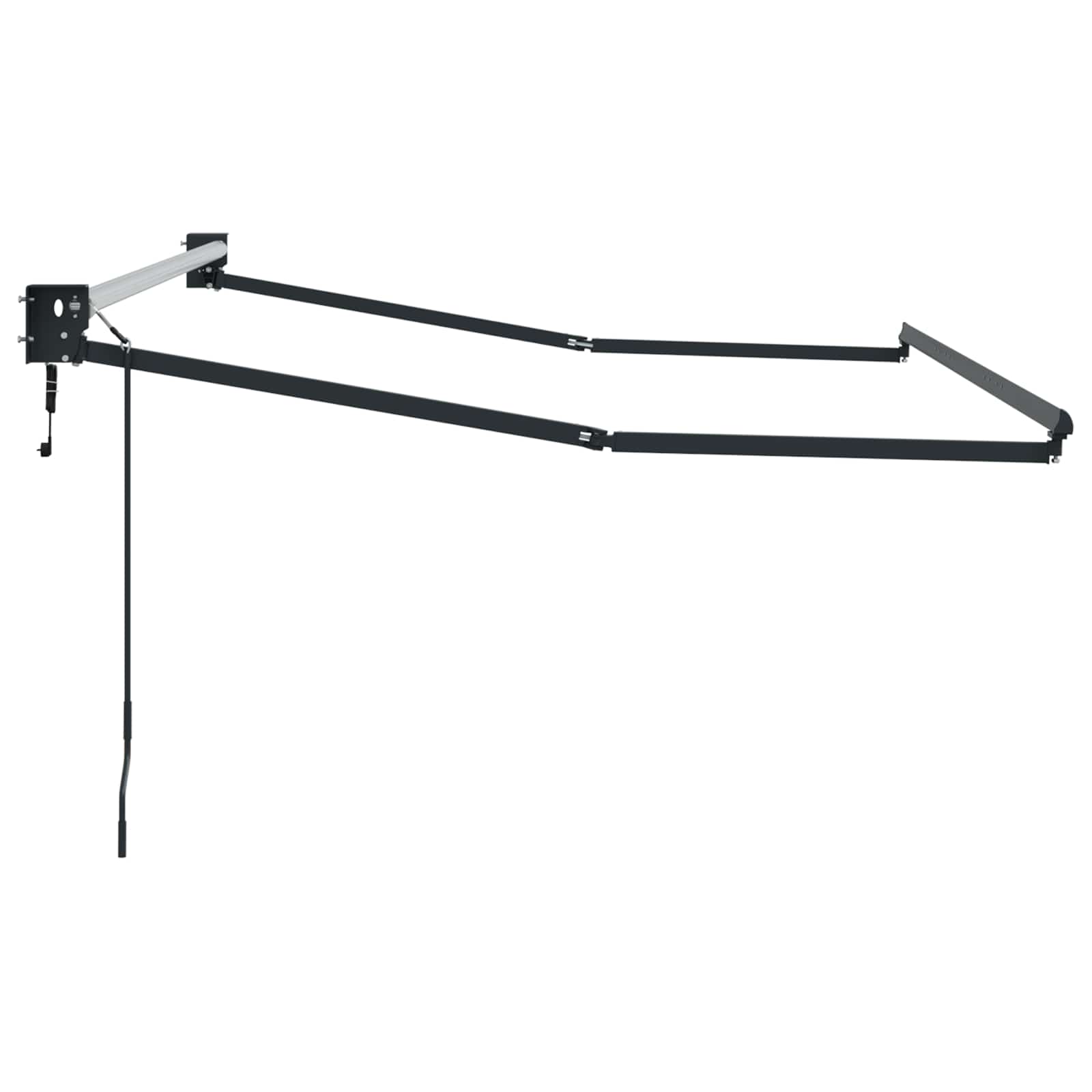 Elektrisches Markisenrahmen Anthrazit 3 x 2 m Aluminium