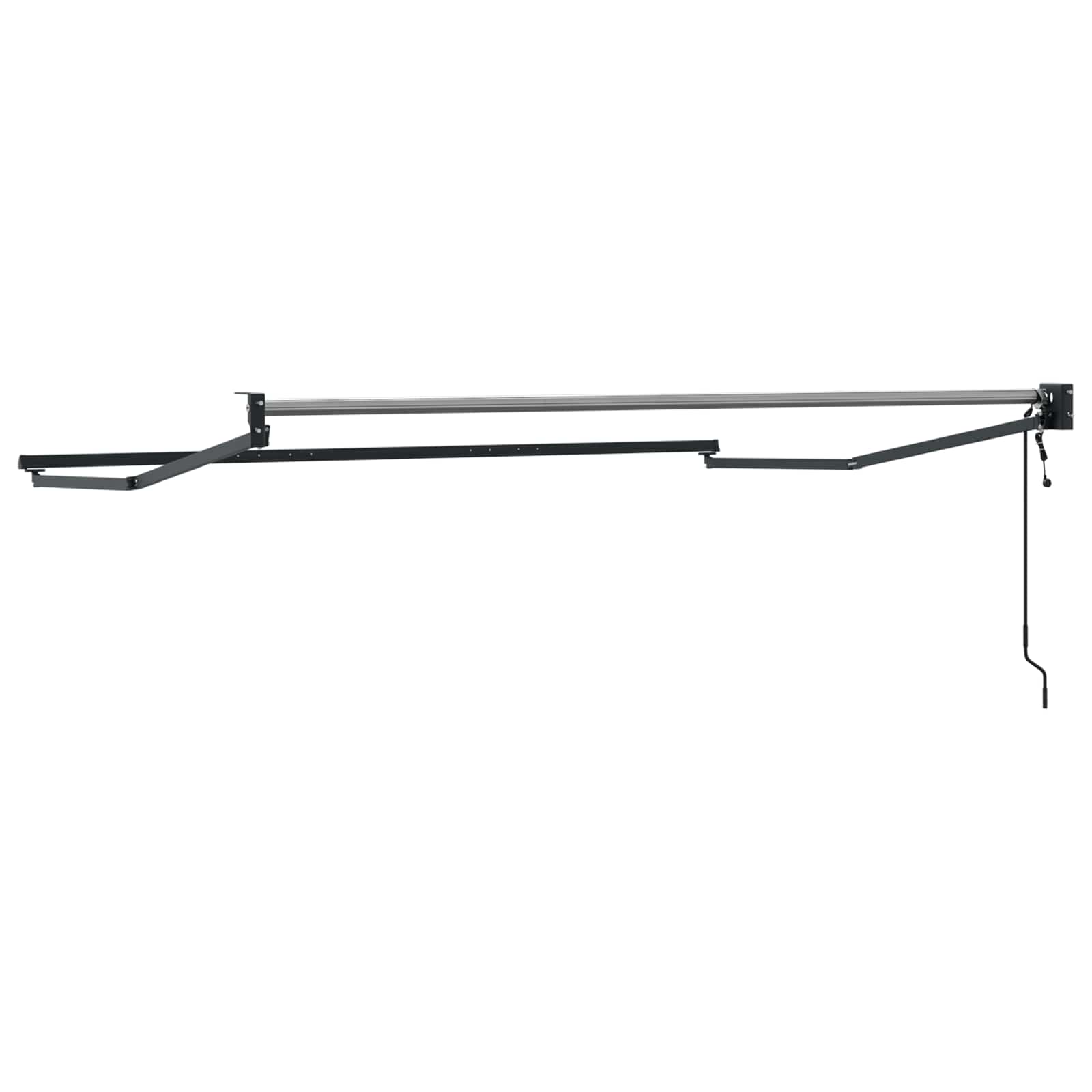 Elektrisches Markisenrahmen Anthrazit 3,5 x 2 m Aluminium