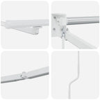 Elektrisches Markisenrahmen Weiß 2,5 x 2 m Aluminium