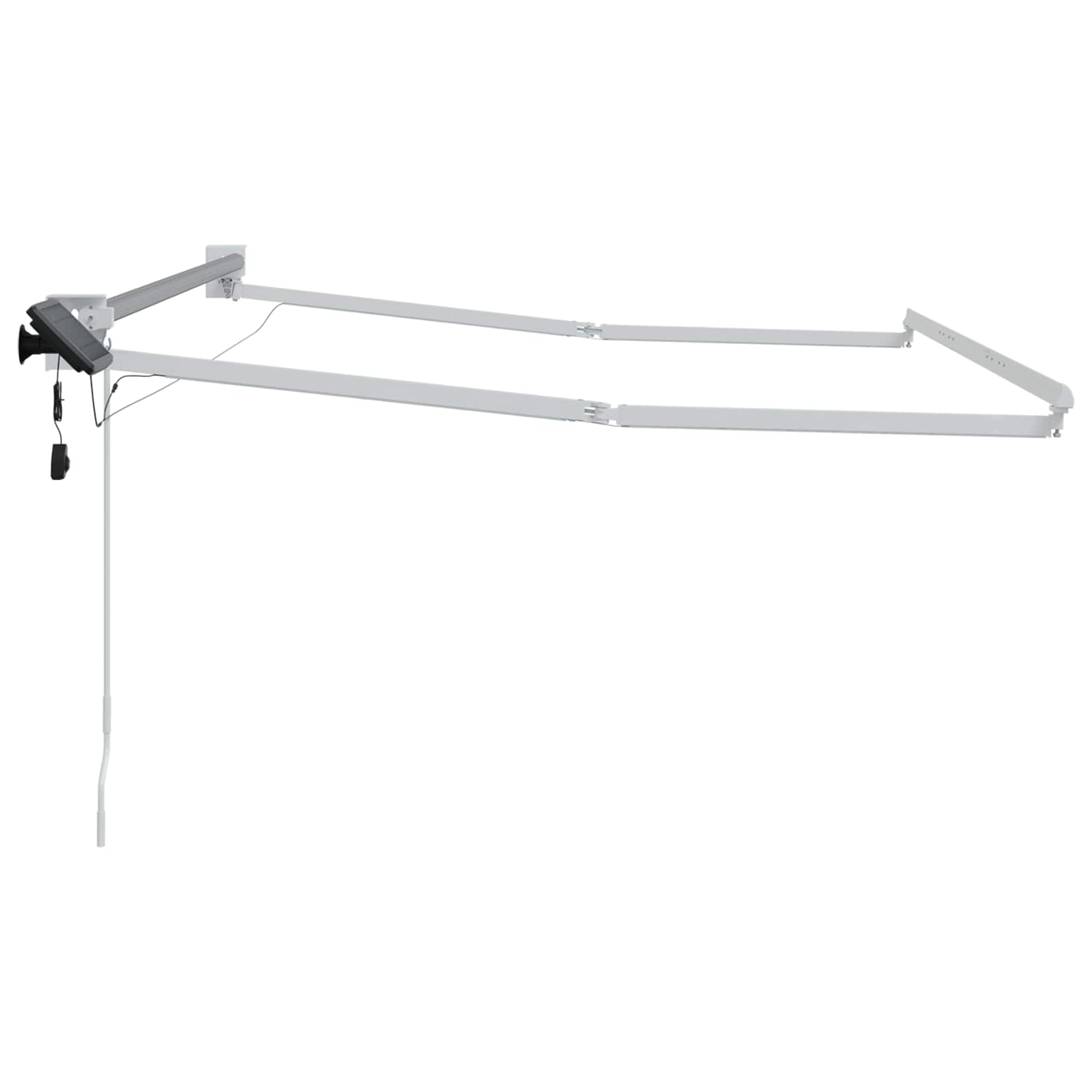 Elektrisches Markisenrahmen Weiß 2,5 x 2 m Aluminium