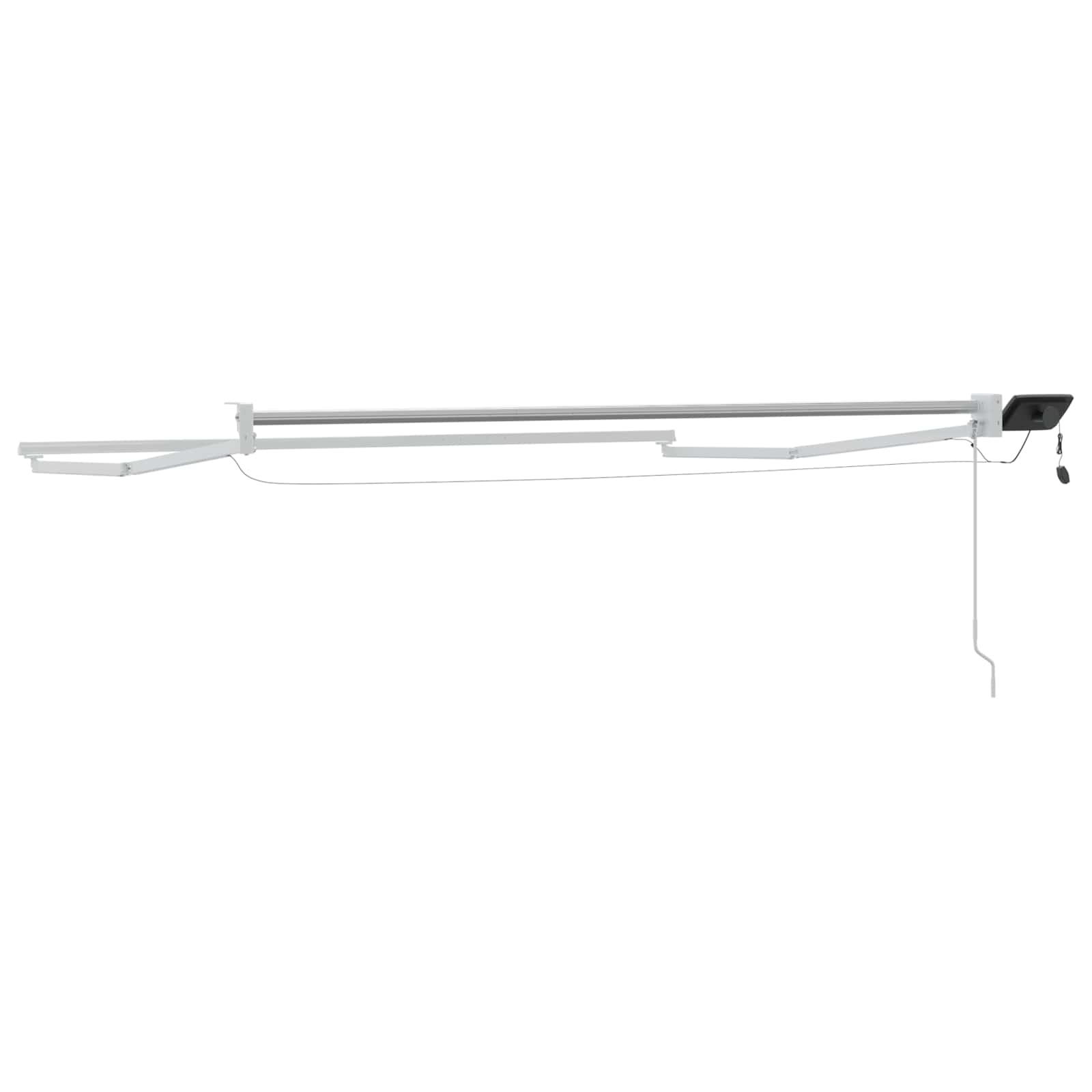 Elektrisches Markisenrahmen Weiß 3 x 2 m Aluminium
