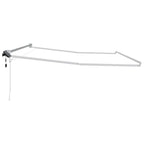 Elektrisches Markisenrahmen Weiß 5 x 3 m Aluminium