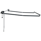 Elektrisches Markisenrahmen Anthrazit 2,5 x 2 m Aluminium