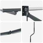 Elektrisches Markisenrahmen Anthrazit 3 x 2,5 m Aluminium