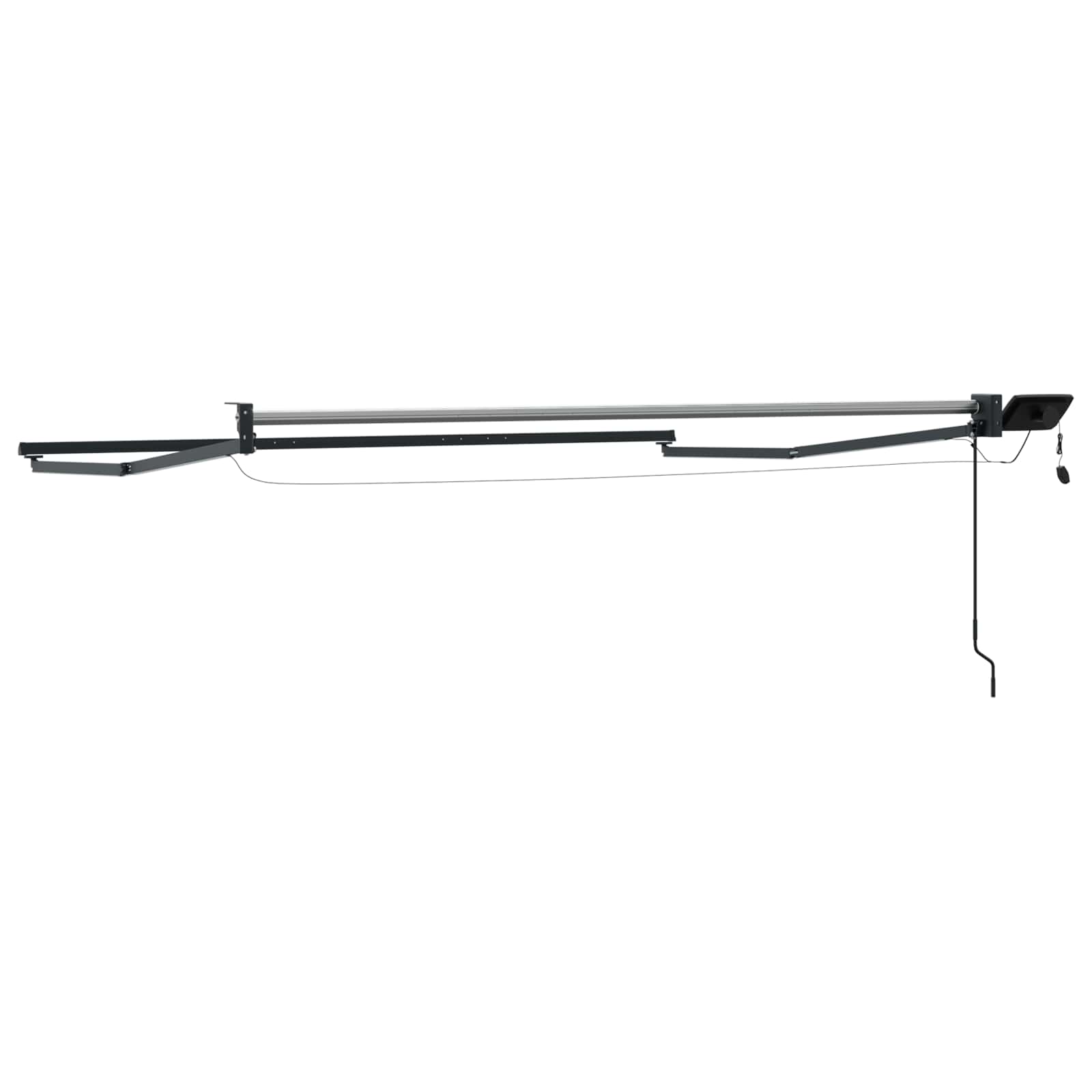 Elektrisches Markisenrahmen Anthrazit 3 x 2,5 m Aluminium