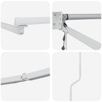 Elektrisches Markisenrahmen Weiß 4 x 3 m Aluminium
