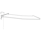Elektrisches Markisenrahmen Weiß 4 x 3 m Aluminium