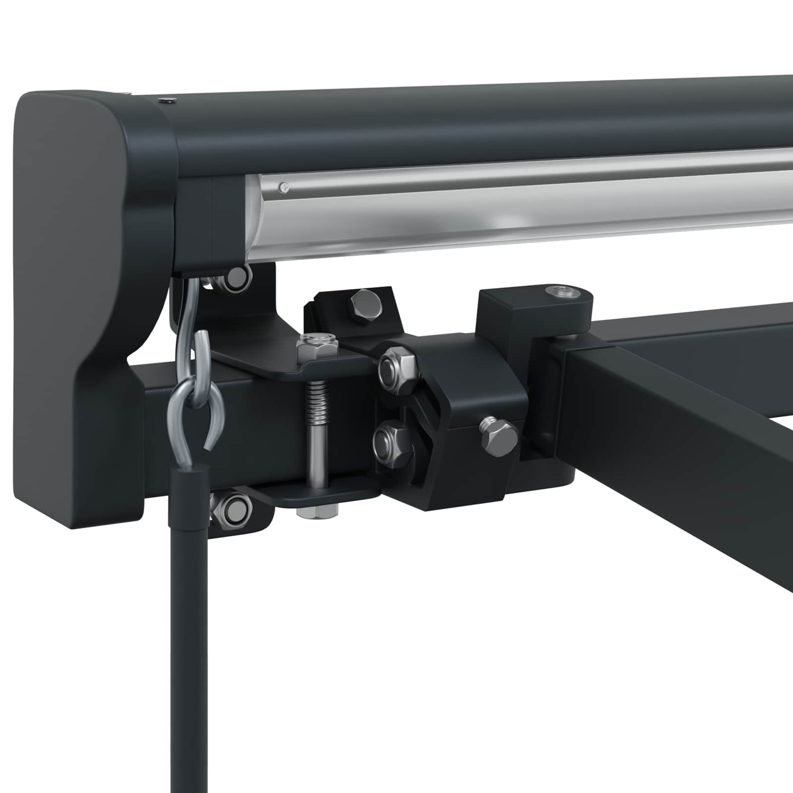 Manueller Markisenrahmen Verstellbar Anthrazit 5 x 3,5 m Stahl