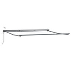 Elektrische Markisenrahmen mit LEDs Anthrazit 4 x 3 m Aluminium
