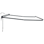 Elektrische Markisenrahmen mit LEDs Anthrazit 4 x 3 m Aluminium