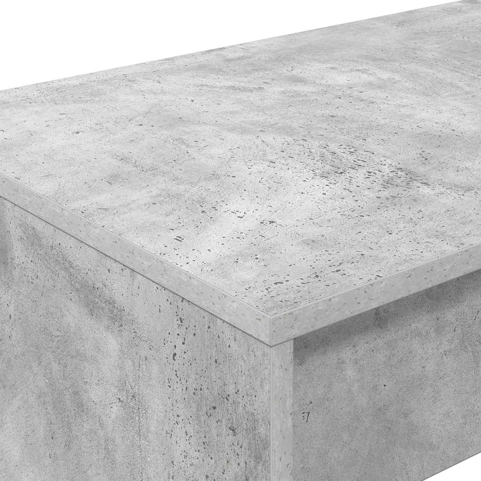 Bett-Schreibtisch Betongrau Holzwerkstoff 100 x 45 x 75 cm