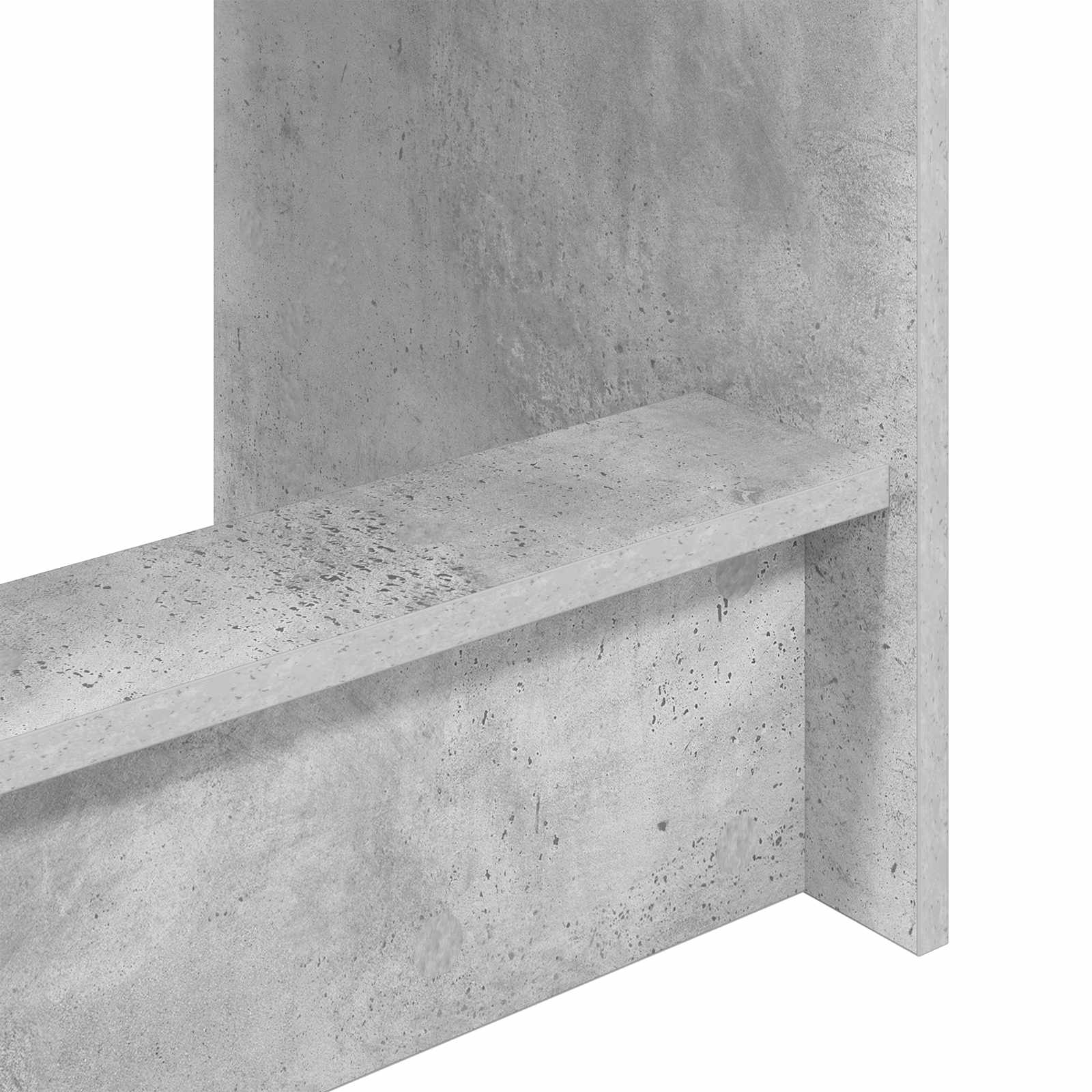Bett-Schreibtisch Betongrau Holzwerkstoff 100 x 45 x 75 cm