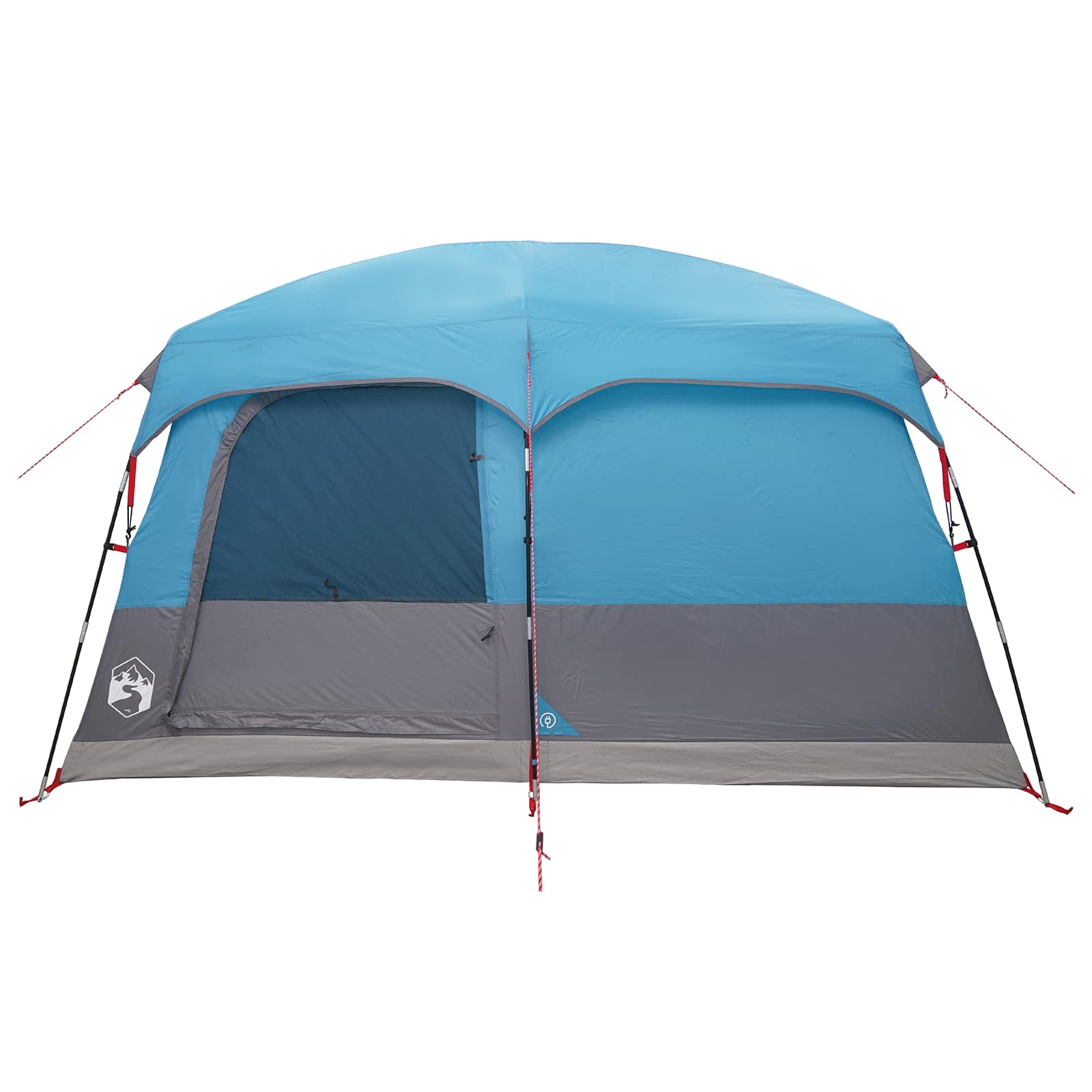 Familienzelt mit Dach Blau 320 x 210 x 180 cm Polyester
