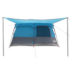 Familienzelt mit Dach Blau 320 x 210 x 180 cm Polyester
