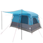 Familienzelt mit Dach Blau 380 x 260 x 190 cm Polyester
