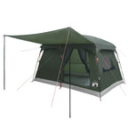 Familienzelt mit Dach Olivegrün 380 x 260 x 190 cm Polyester