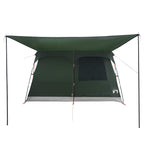 Familienzelt mit Dach Olivegrün 380 x 260 x 190 cm Polyester