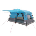 Familienzelt Blau 420 x 305 x 200 cm Polyester und Stahl