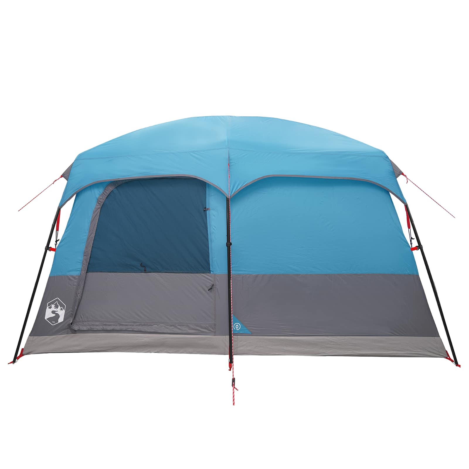 Familienzelt Blau 420 x 305 x 200 cm Polyester und Stahl