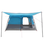 Familienzelt Blau 420 x 305 x 200 cm Polyester und Stahl